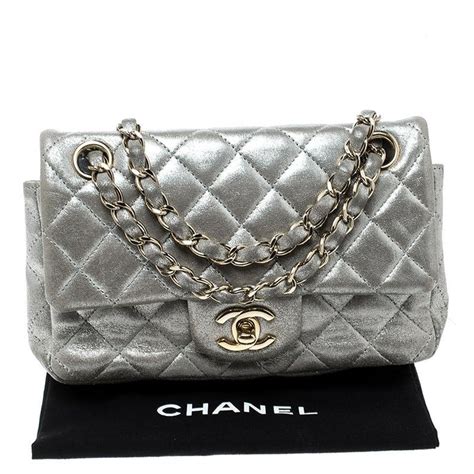 chanel silver handbag|jumbo chanel bag price.